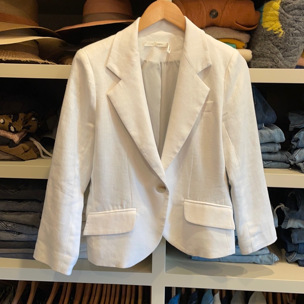 Gibson Linen Blazer- single button.